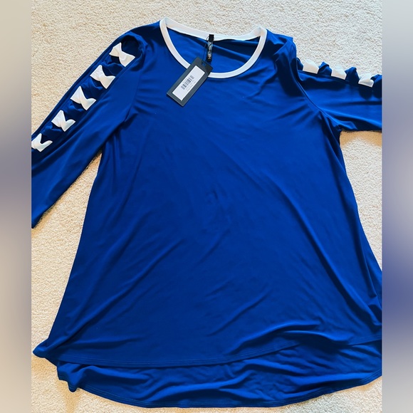 IC By CONNIE XXL Royal Blue top - Picture 5 of 9